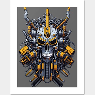 Mecha Skull S01 D98 Posters and Art